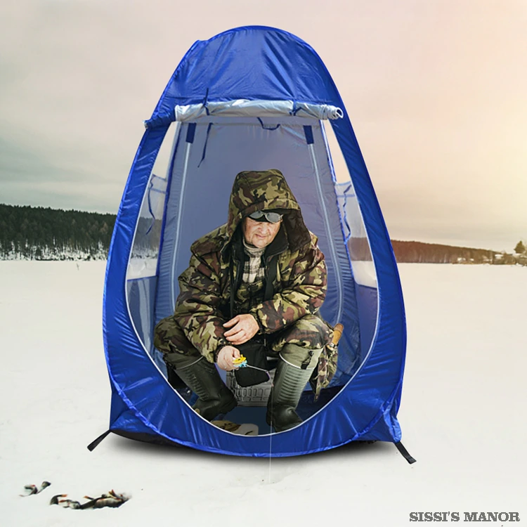 Cheap Goat Tents Winter Fishing UV protection Pop Up Tent Single Person Automatic Rain Shading Camping Equipment Outdoor Portable with 2Windows   